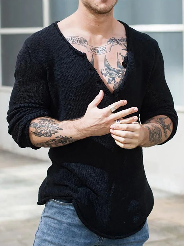 Deep V-Neck Sweater