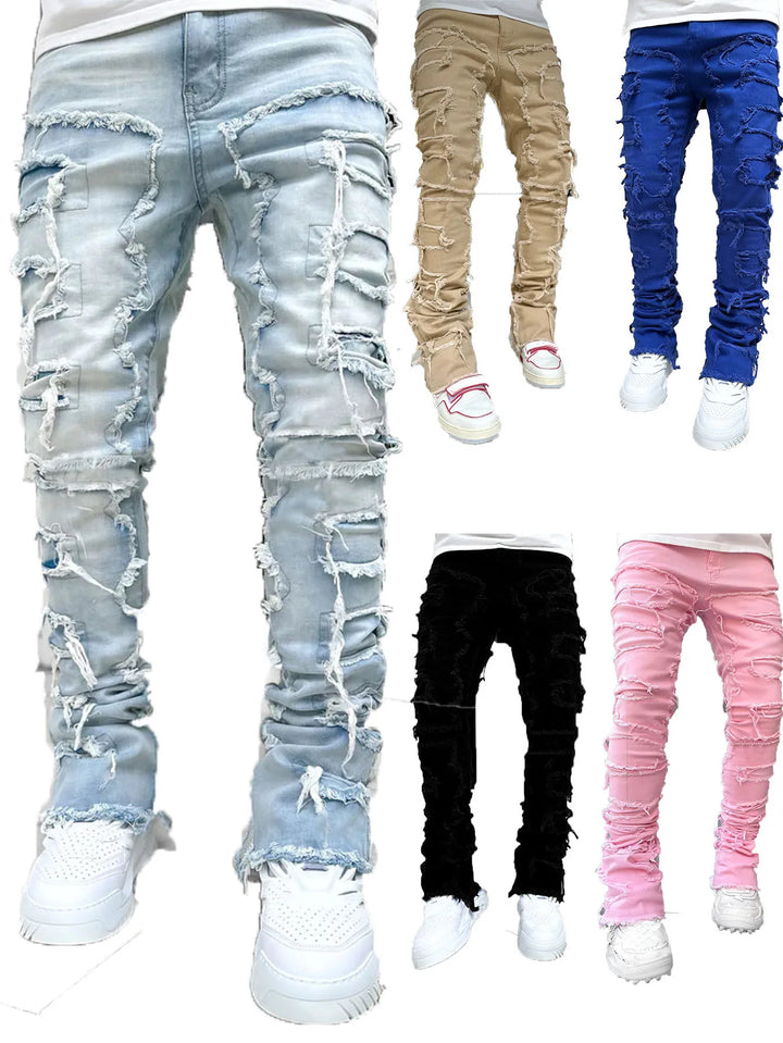 Distressed Denim Jeans