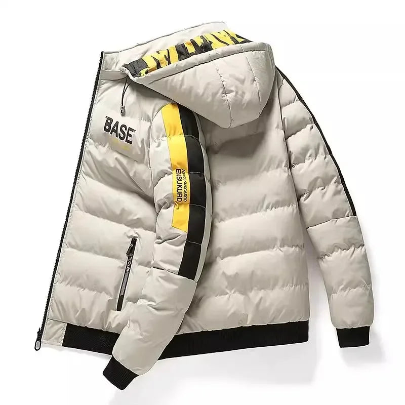 Bold Puffer Jacket with Hood