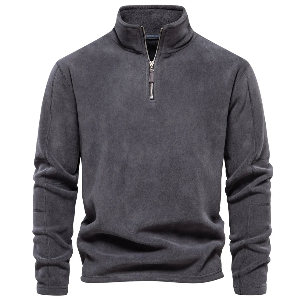 Men's Quarter Zip Fleece Jacket - Soft Shell Jacket