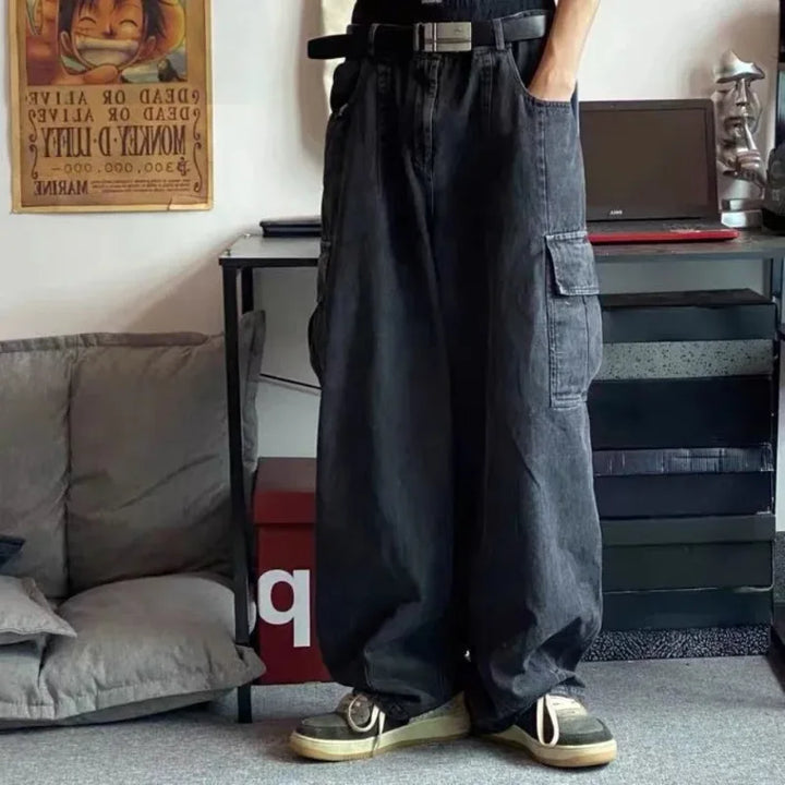 Cargo Denim Pants