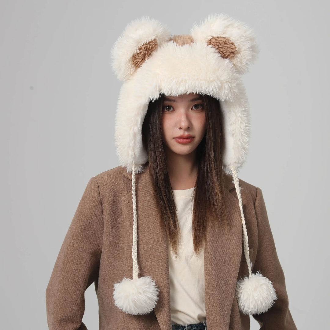 Fuzzy Animal Ear Hat