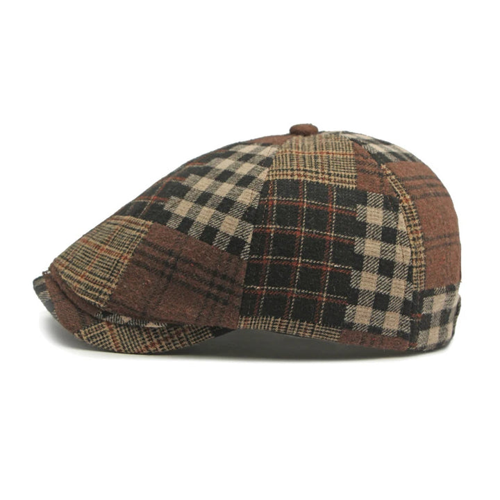 Vintage Patchwork Tweed Cap