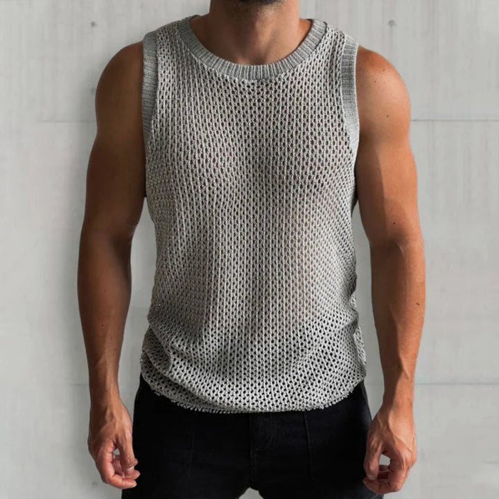 Mesh Muscle Tank Top