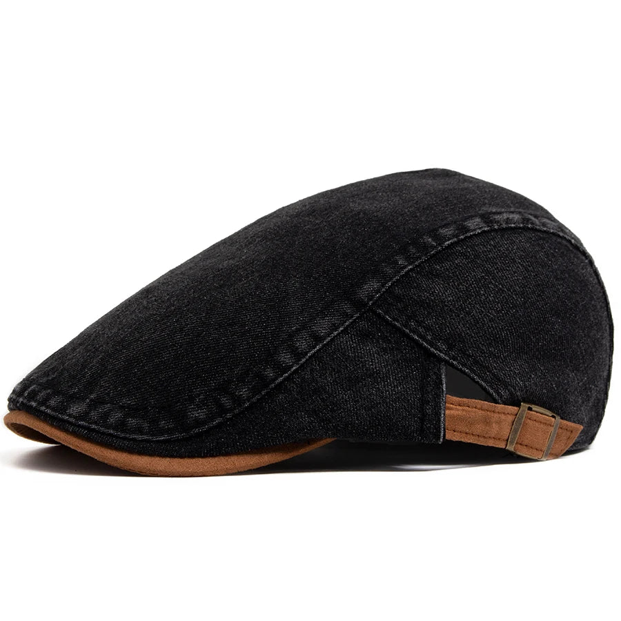 Denim Newsboy Cap