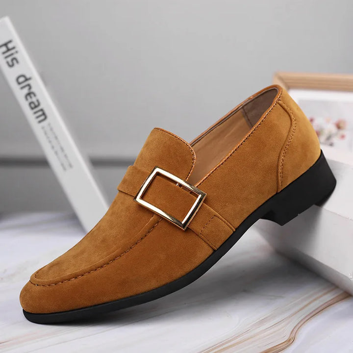 Buckled Suede Loafers