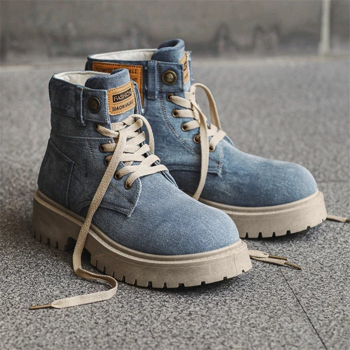 Vintage Denim Boots