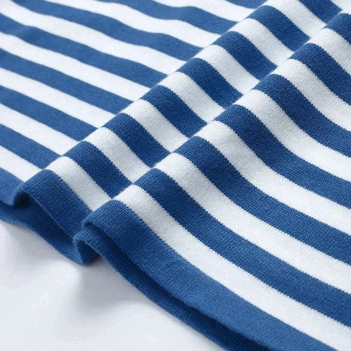 Elena's Striped Knit Sweater