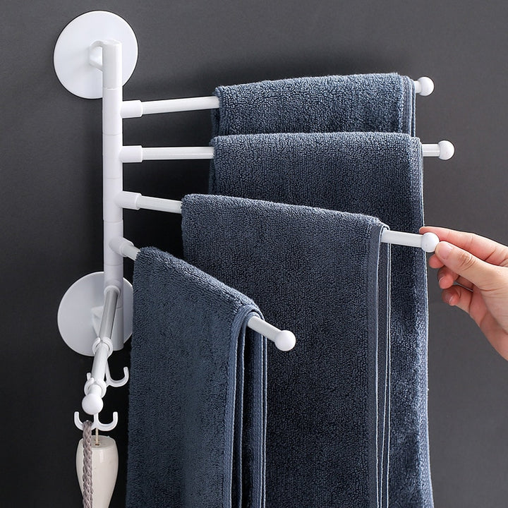 Punch-Free Bathroom Towel Holder