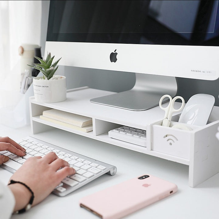 2-in-1 Desk Organizer and Monitor Stand